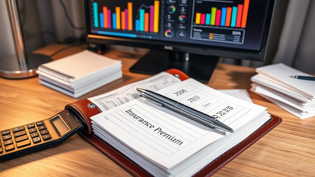 bookkeeping metrics insurance premium costs