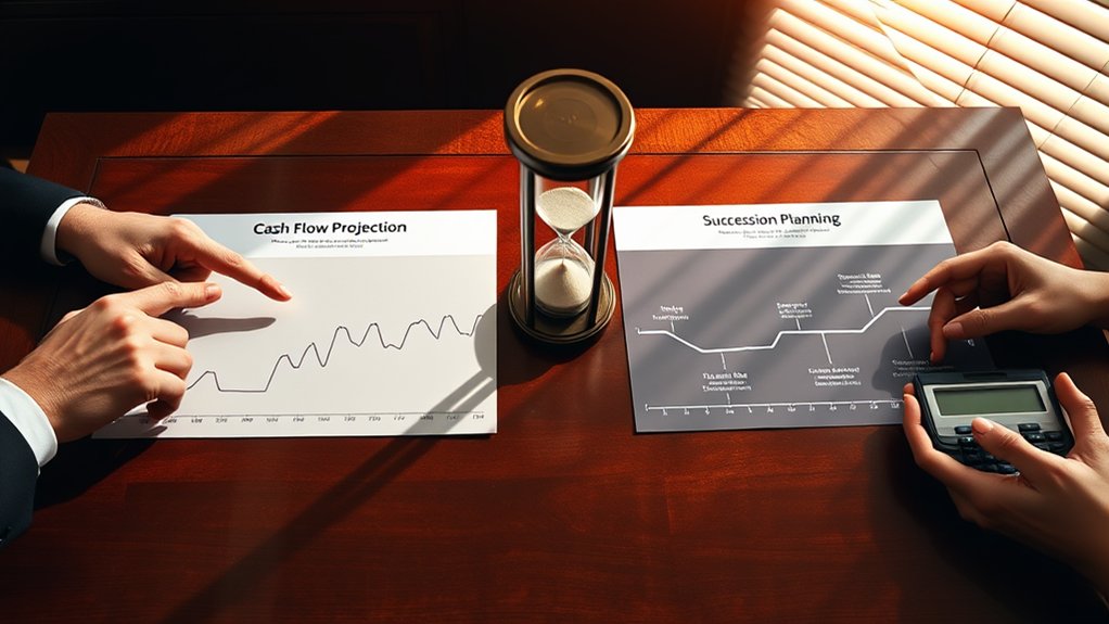 cash flow succession timeline milestones
