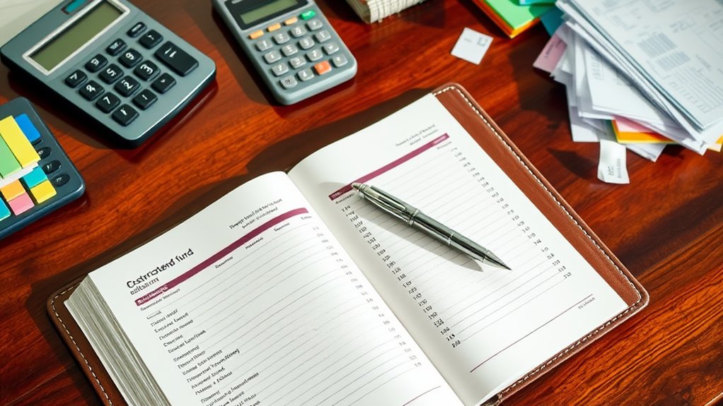 restricted funds tracking and documentation