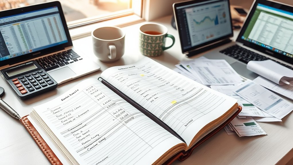 service cost tracking bookkeeping records